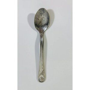 Vintage Gerber Baby Food Spoon Winthrop Silver Plate Long Child Size Antique